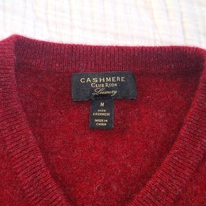 Club Room Cashmere, Men's Medium Sweater, Red.